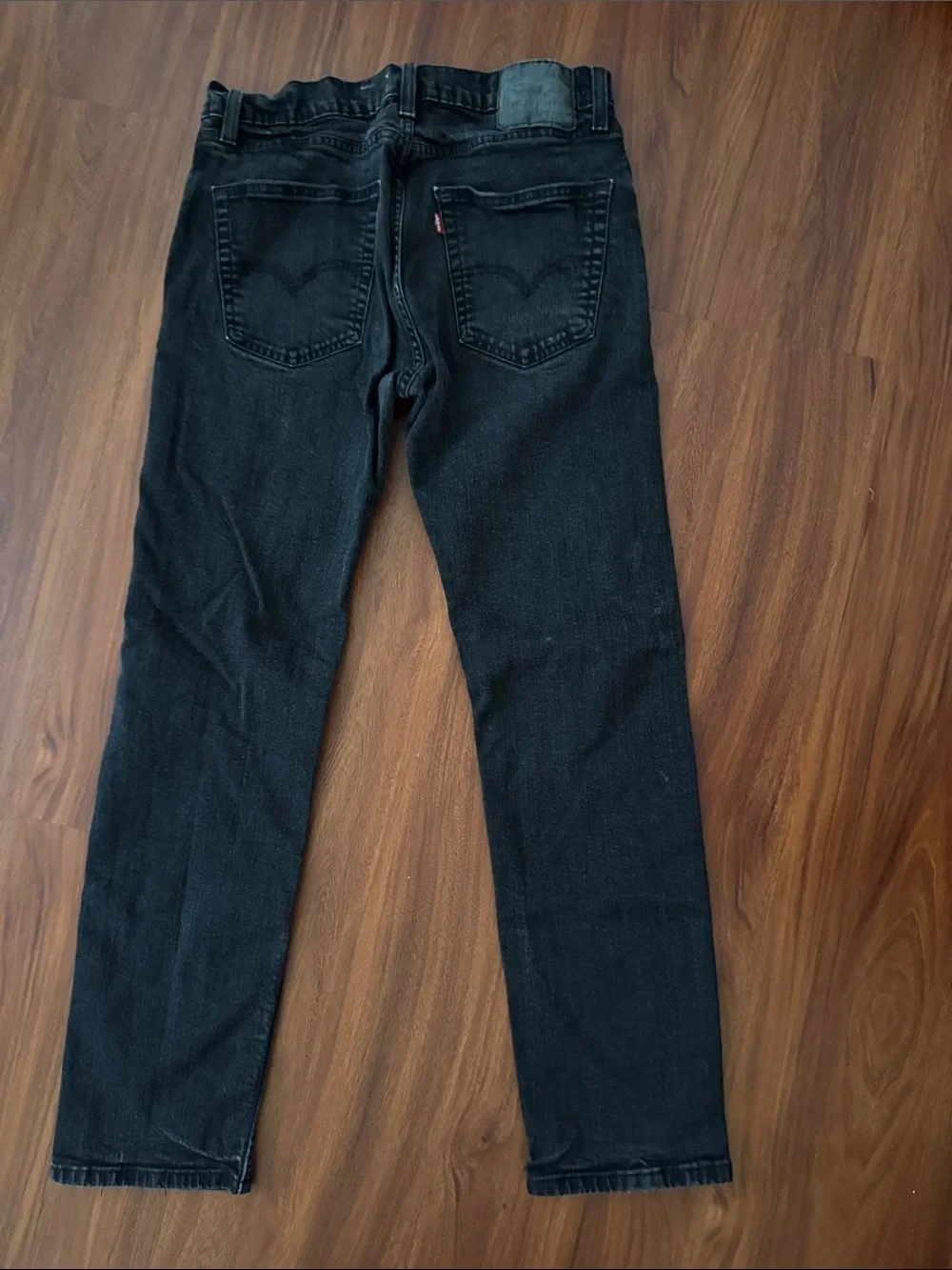 Levi's Men's 505 Black Slim Straight Jeans